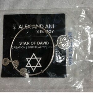 Alex and Ani Star of David silver bracelet